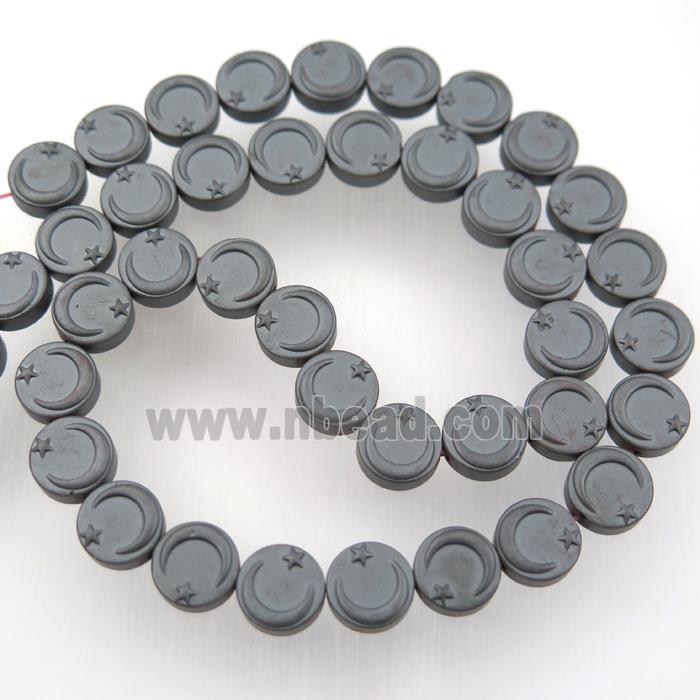 matte black Hematite beads