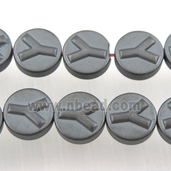 matte black Hematite beads