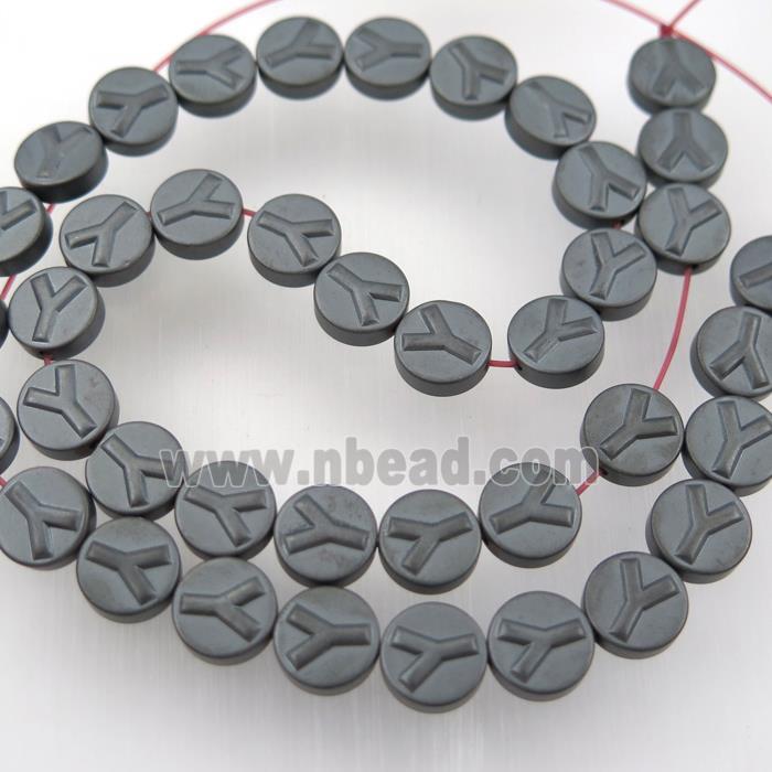 matte black Hematite beads