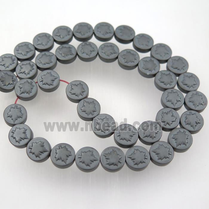 matte black Hematite beads