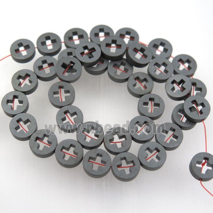 matte black Hematite beads