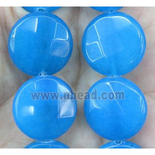 jade bead, faceted flat round