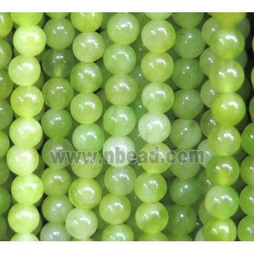 tiny round agate beads, olive dye