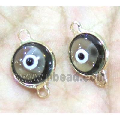 lampwork connector, eye, gold plated