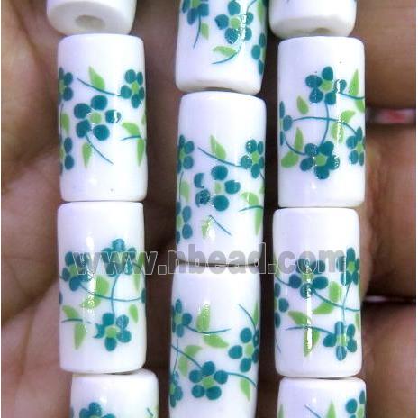 Porcelain beads, tube