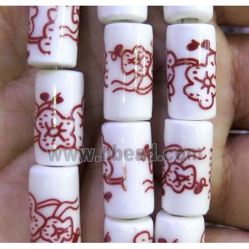 Porcelain beads, tube