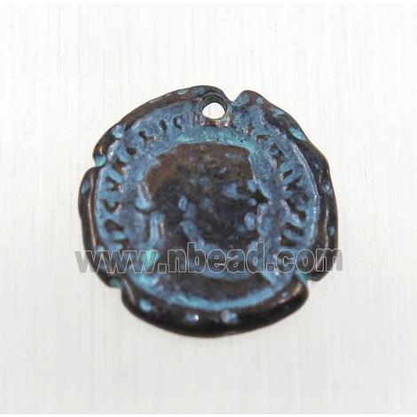 tibetan silver pendant, non-nickel