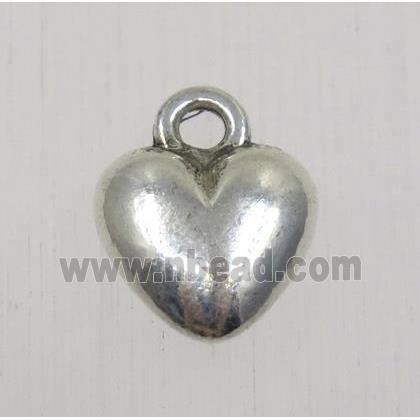 tibetan silver heart pendant, non-nickel
