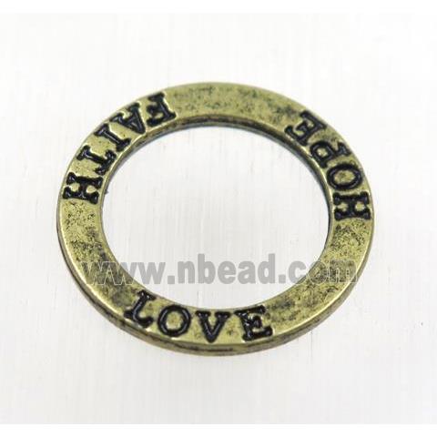 tibetan silver links, non-nickel, antique gold