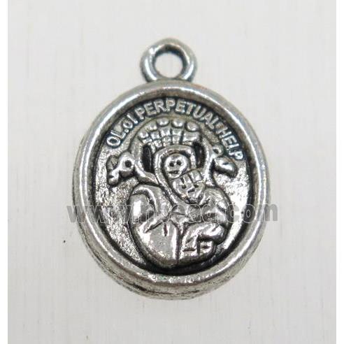 tibetan silver pendant, non-nickel