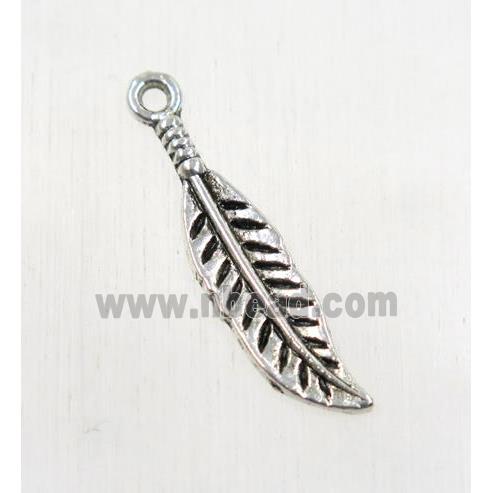 tibetan silver leaf pendants, non-nickel