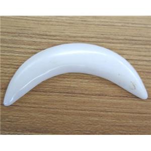 white cattle bone crescent pendant without hole, horn, approx 20-75mm