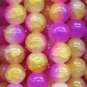 round Crackle Glass beads, approx 10mm dia