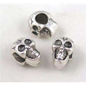 bead, tibetan silver Non-Nickel, approx 10-14mm, 5mm hole