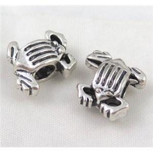 bead, tibetan silver Non-Nickel, approx 10-14mm, 5mm hole