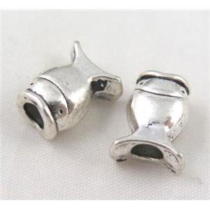 bead, tibetan silver Non-Nickel, approx 10-14mm, 5mm hole