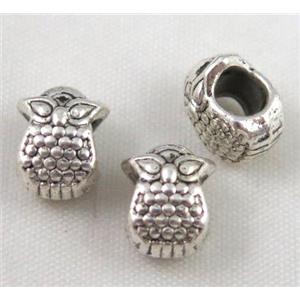 bead, tibetan silver Non-Nickel, approx 10-14mm, 5mm hole