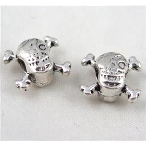 bead, tibetan silver Non-Nickel, approx 10-14mm, 5mm hole