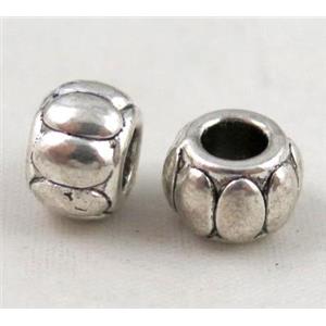bead, tibetan silver Non-Nickel, approx 10-14mm, 5mm hole