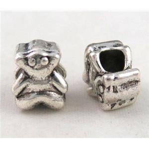 tibetan silver beads Non-Nickel, approx 10-14mm, 5mm hole
