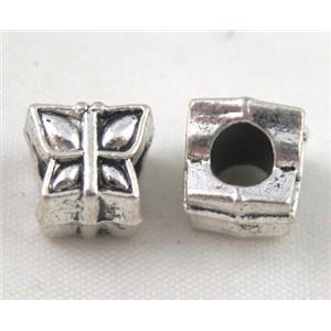 tibetan silver beads Non-Nickel, approx 10-14mm, 5mm hole