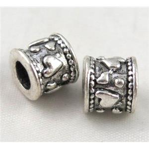 tibetan silver beads Non-Nickel, approx 10-14mm, 5mm hole