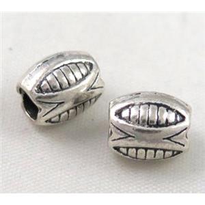 tibetan silver beads Non-Nickel, approx 10-14mm, 5mm hole