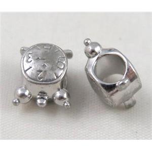 tibetan silver tortoise beads Non-Nickel, approx 10-14mm, 5mm hole