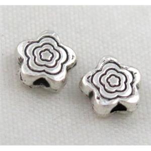 tibetan silver spacer beads, non-nickel, approx 6mm dia