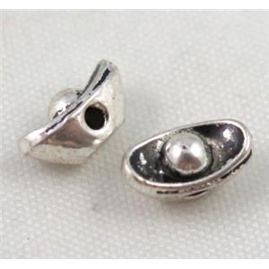 tibetan silver spacer beads, non-nickel, approx 4.5x9mm