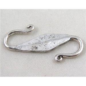 Tibetan silver connector, Non-nickel, approx 16x30mm
