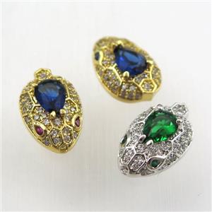 copper bead paved zircon, approx 10-16mm