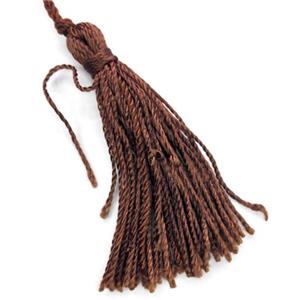 handmade tassel pendant with nylong wire, approx 60-78mm length
