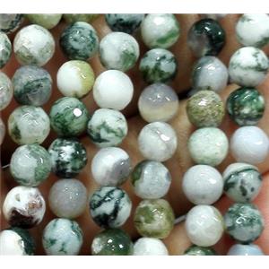 agate bead, faceted round, approx 6mm dia, 62pcs per st