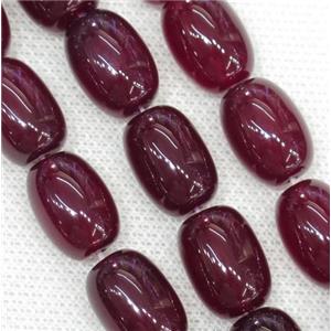 mauve Agate barrel Beads, approx 13x18mm, 22pcs per st