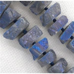 quartz bead, freeform, approx 15-35mm