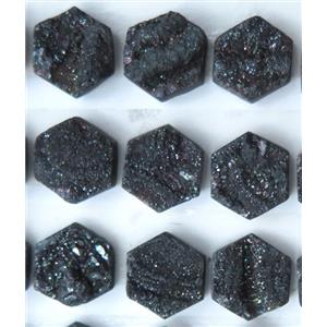 druzy quartz cabochon, approx 10mm dia