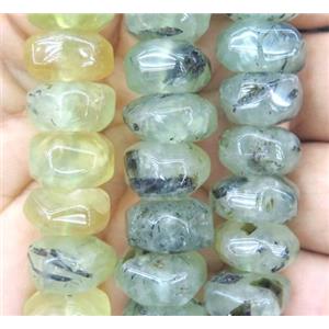 Grape stone bead, faceted rondelle, approx 8x16mm, 15.5 inches