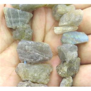 Labradorite bead, freeform, approx 15-25mm