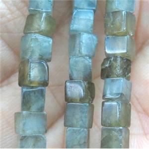 labradorite cube beads, approx 4x4x4mm