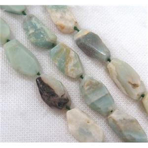 Amazonite chip bead, freeform, approx 10-25mm