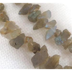 Labradorite chip bead, freeform, approx 10-15mm