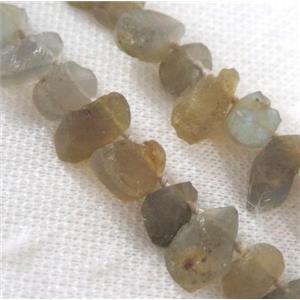 Labradorite chip bead, freeform, approx 10-15mm