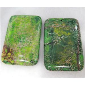 gemstone pendant, rectangle, approx 40x60mm