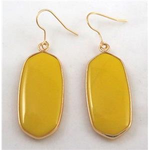gemstone earring, colorfast, approx 15-37mm