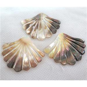 shell pendant without hole, approx 42x50mm