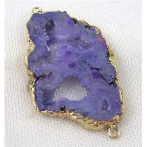 druzy sunagate connector, freeform, approx 20-40mm