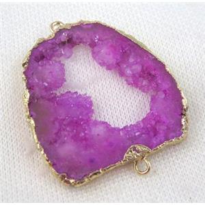 druzy sunagate connector, freeform, approx 20-40mm