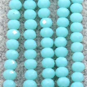chinese crystal glass beads, faceted rondelle, approx 2.5x3mm, 150 pcs per st