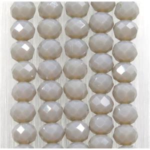 chinese crystal glass beads, faceted rondelle, approx 2.5x3mm, 150 pcs per st